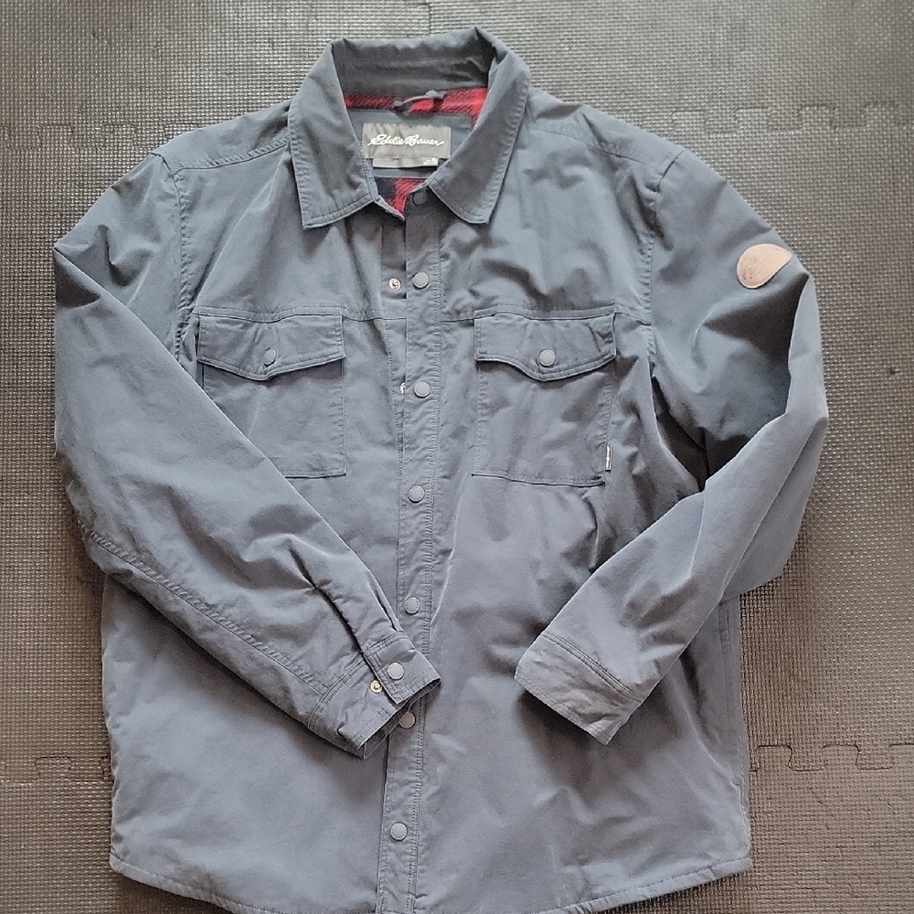 Eddie Bauer Men's Blue Shirt Jacket
